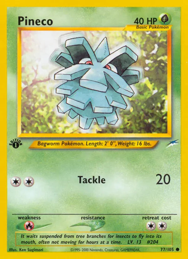 Pineco 77 Neo Destiny Pokesingles