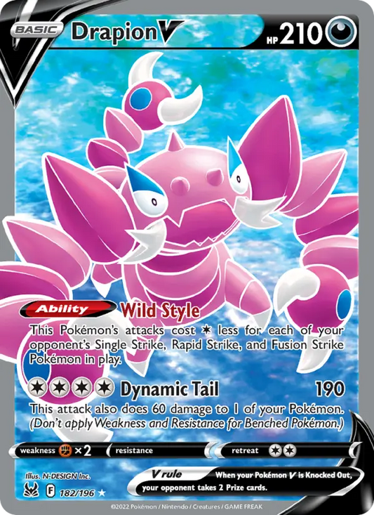 Drapion V 182 Lost Origin Pokesingles