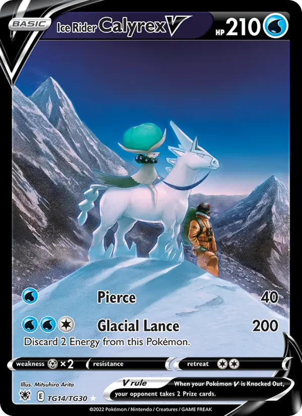Ice Rider Calyrex V TG14 Astral Radiance Pokesingles