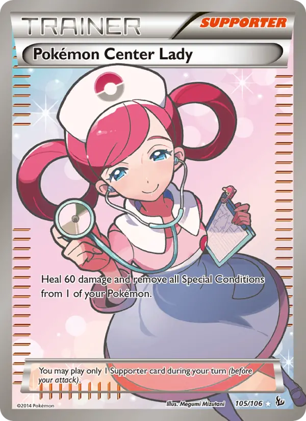 Pokémon Center Lady 105 Flashfire Pokesingles
