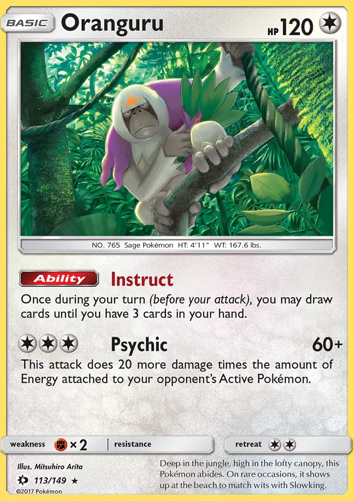 Oranguru 113 Sun & Moon Pokesingles