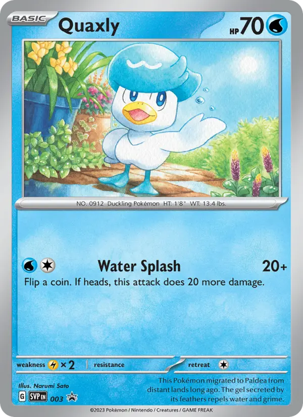 Quaxly 3 SVP Black Star Promos Pokesingles