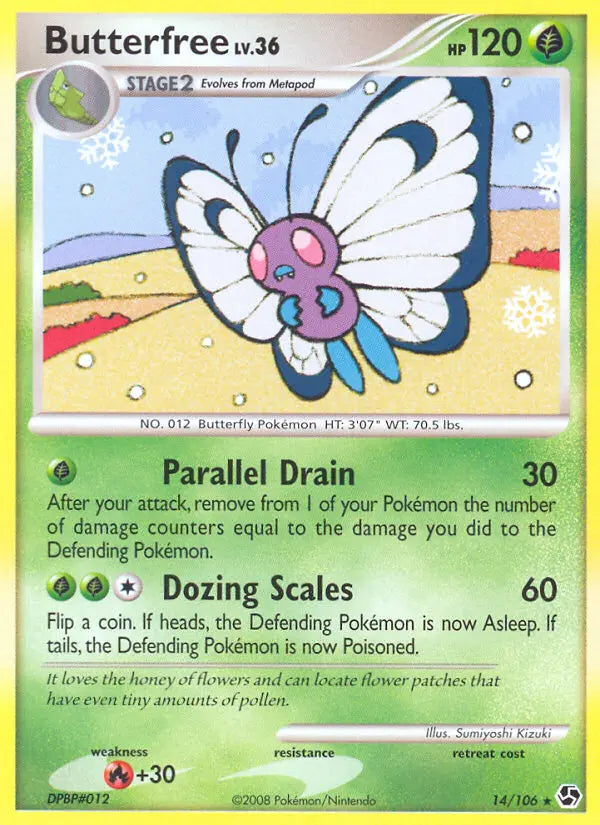 Butterfree 14 Great Encounters Pokesingles