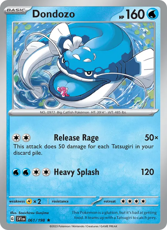 Dondozo 61 Scarlet & Violet Pokesingles