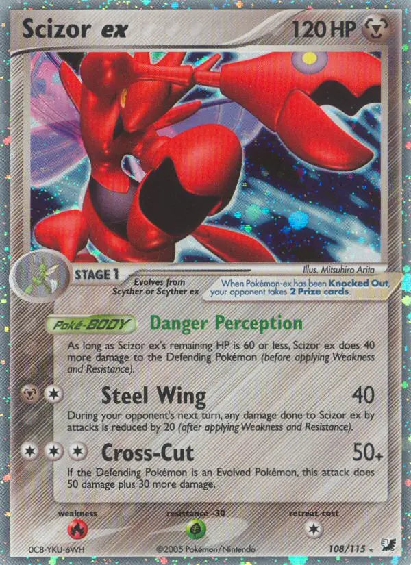 Scizor ex 108 Unseen Forces Pokesingles
