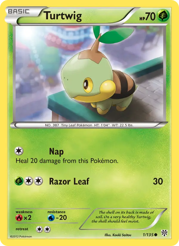 Turtwig 1 Plasma Storm Pokesingles