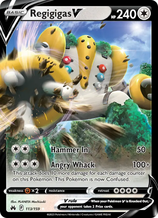 Regigigas V 113 Crown Zenith Pokesingles
