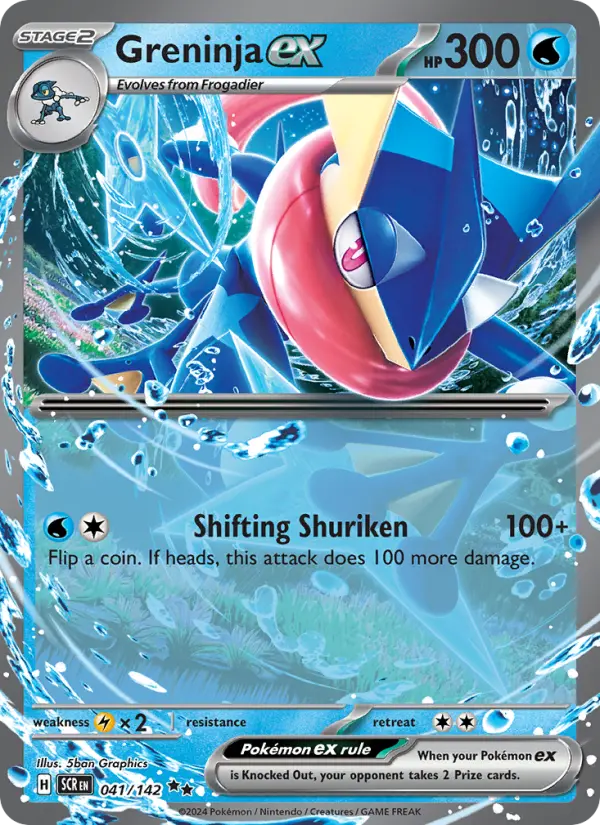 Greninja ex 41 Stellar Crown Pokesingles