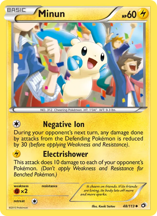 Minun 48 Legendary Treasures Pokesingles