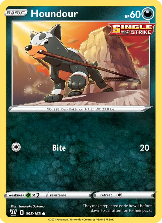 Houndour 95 Battle Styles Pokesingles