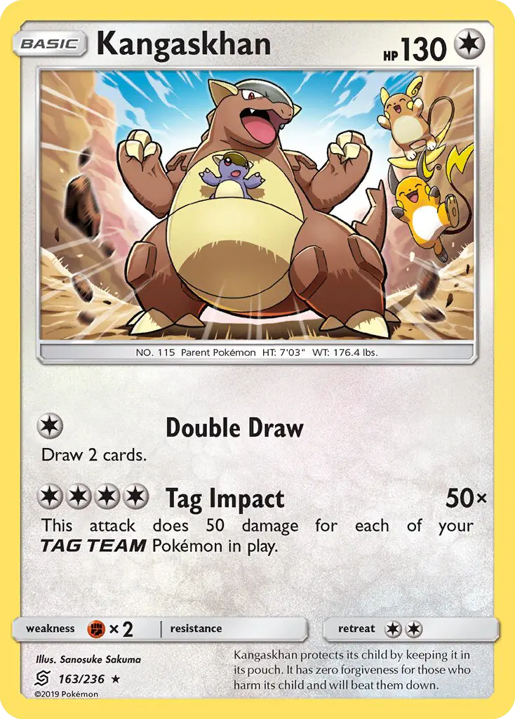 Kangaskhan 163 Unified Minds Pokesingles