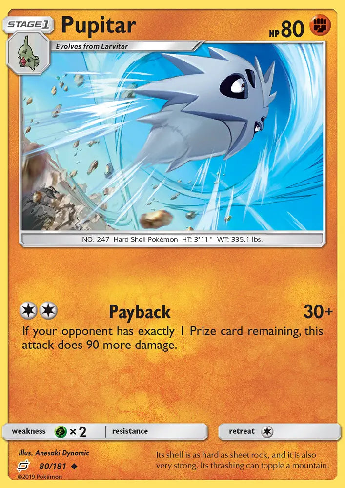 Pupitar 80 Team Up Pokesingles