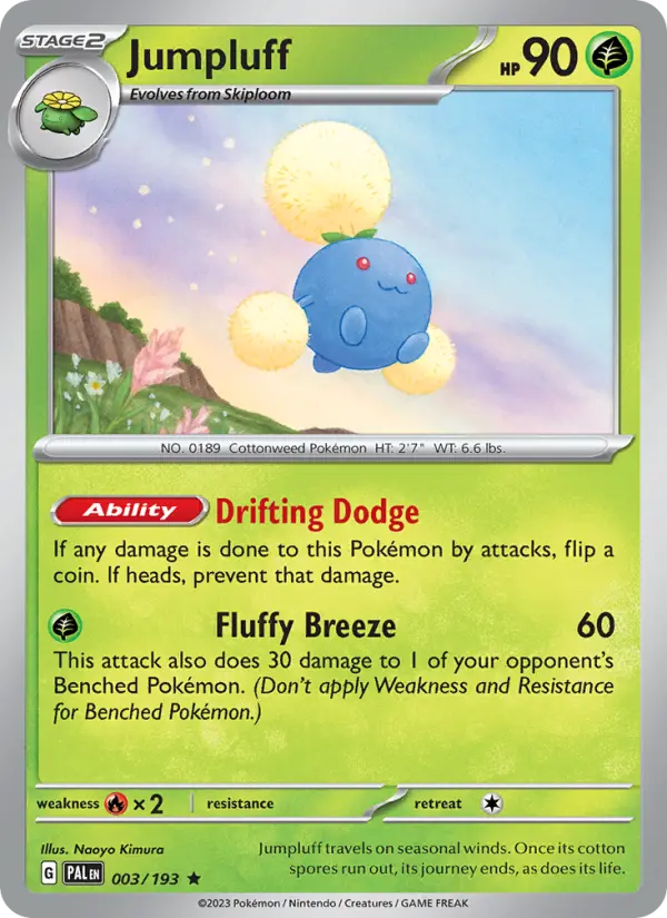 Jumpluff 3 Paldea Evolved Pokesingles