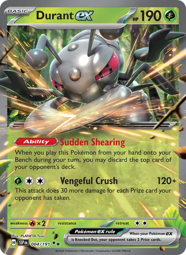 Durant ex 4 Surging Sparks Pokesingles