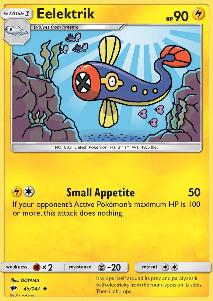 Eelektrik 45 Burning Shadows Pokesingles