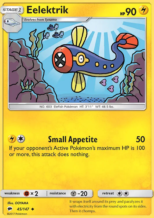 Eelektrik 45 Burning Shadows Pokesingles