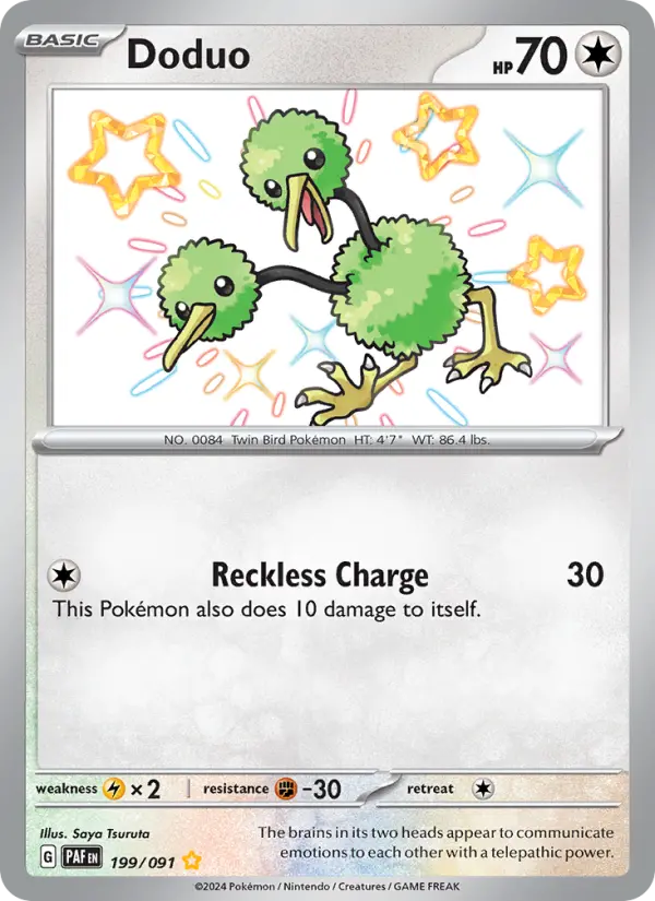 Doduo 199 Paldean Fates Pokesingles