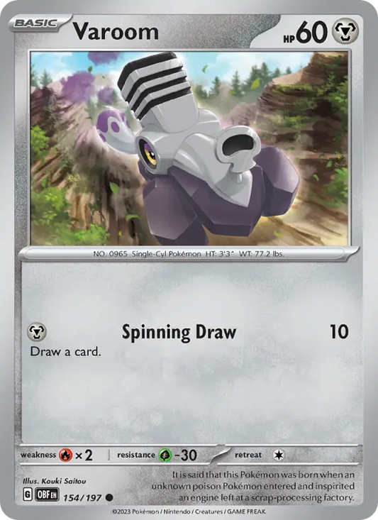 Varoom 154 Obsidian Flames Pokesingles