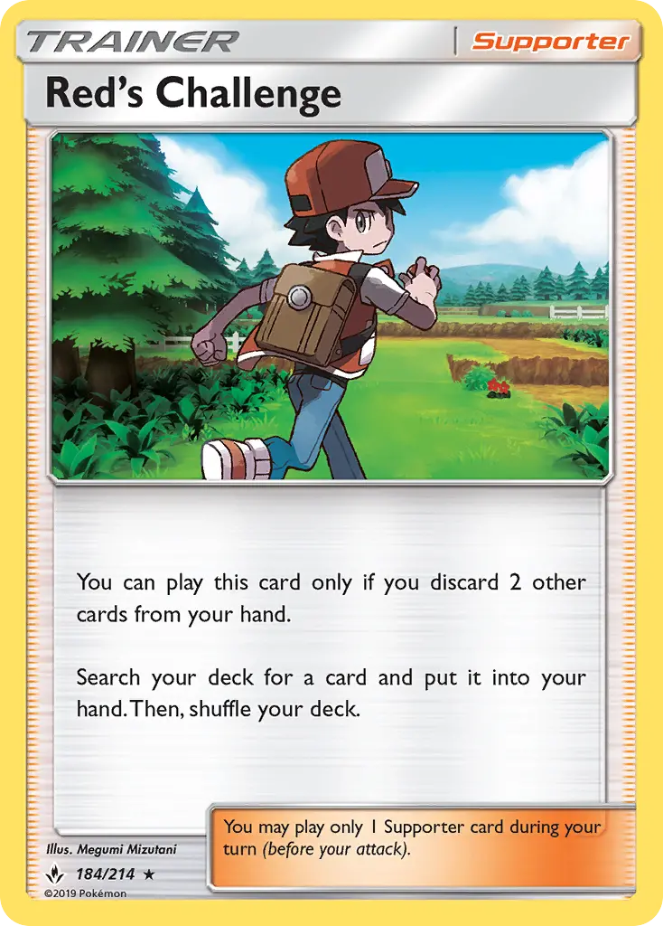Red’s Challenge 184 Unbroken Bonds Pokesingles
