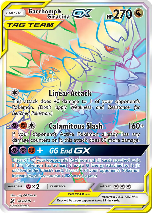 Garchomp & Giratina GX 247 Unified Minds Pokesingles