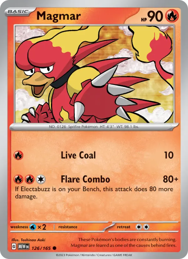 Magmar 126 151 Pokesingles