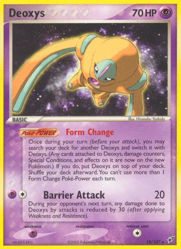 Deoxys 18 Deoxys Pokesingles