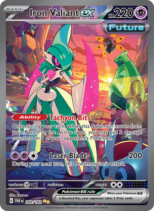 Iron Valiant ex 249 Paradox Rift Pokesingles