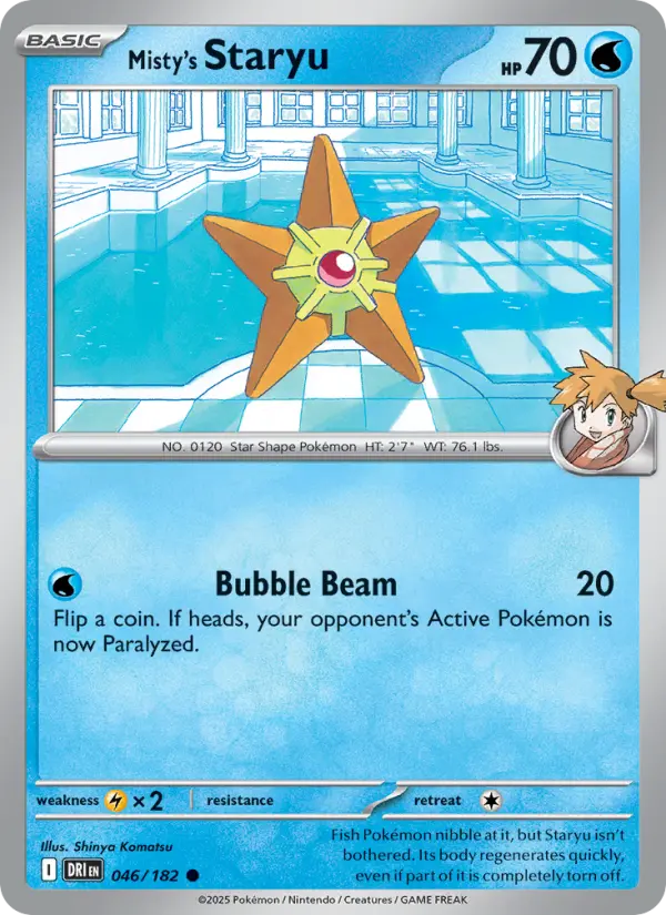 Misty's Staryu 46 Destined Rivals Pokesingles