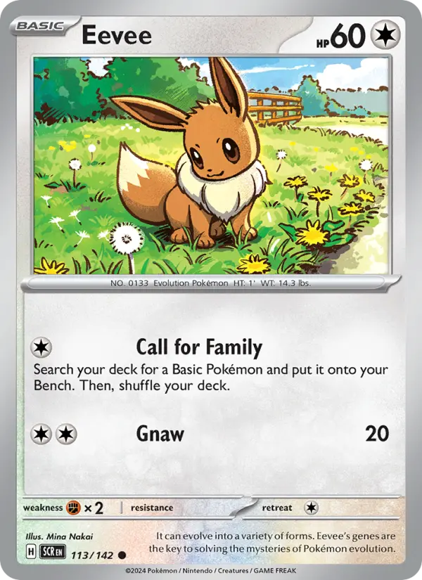 Eevee 113 Stellar Crown Pokesingles