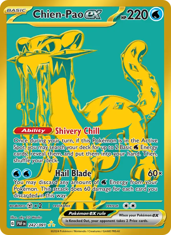 Chien-Pao ex 242 Paldean Fates Pokesingles