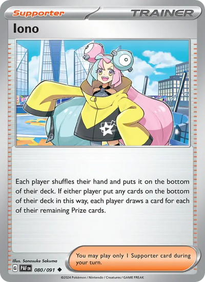 Iono 80 Paldean Fates Pokesingles