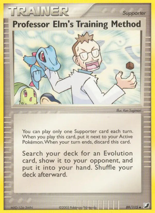 Professor Elm's Training Method 89 Unseen Forces Pokesingles
