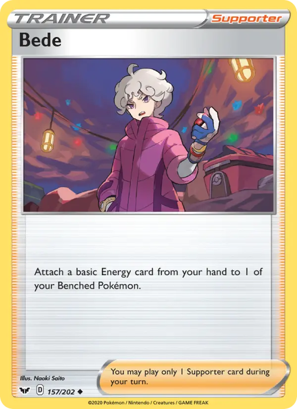 Bede 157 Sword & Shield Pokesingles