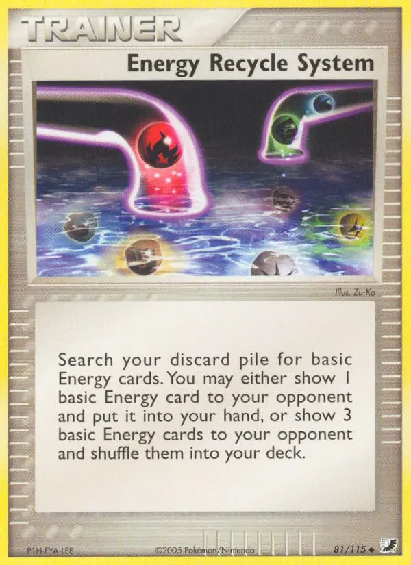 Energy Recycle System 81 Unseen Forces Pokesingles
