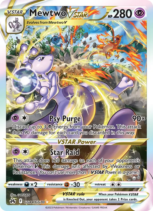 Mewtwo VSTAR GG44 Crown Zenith Pokesingles
