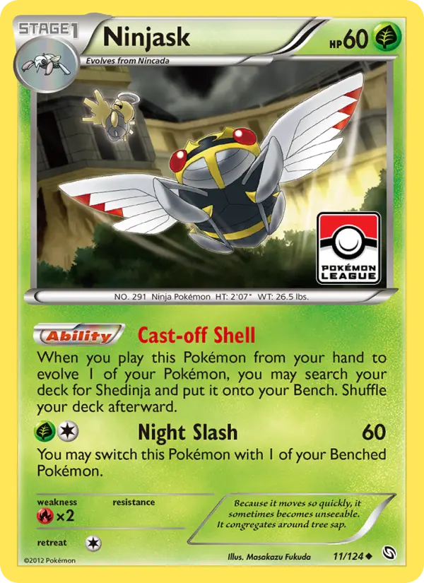 Ninjask 11 Dragons Exalted Pokesingles