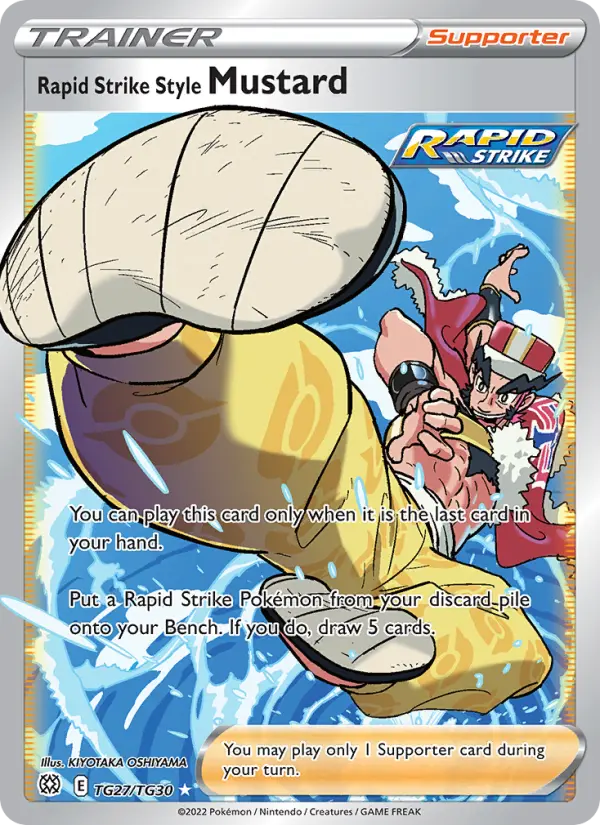 Rapid Strike Style Mustard TG27 Brilliant Stars Pokesingles