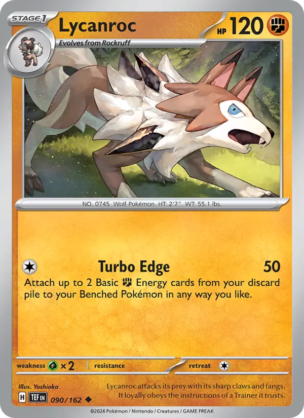 Lycanroc 90 Temporal Forces Pokesingles