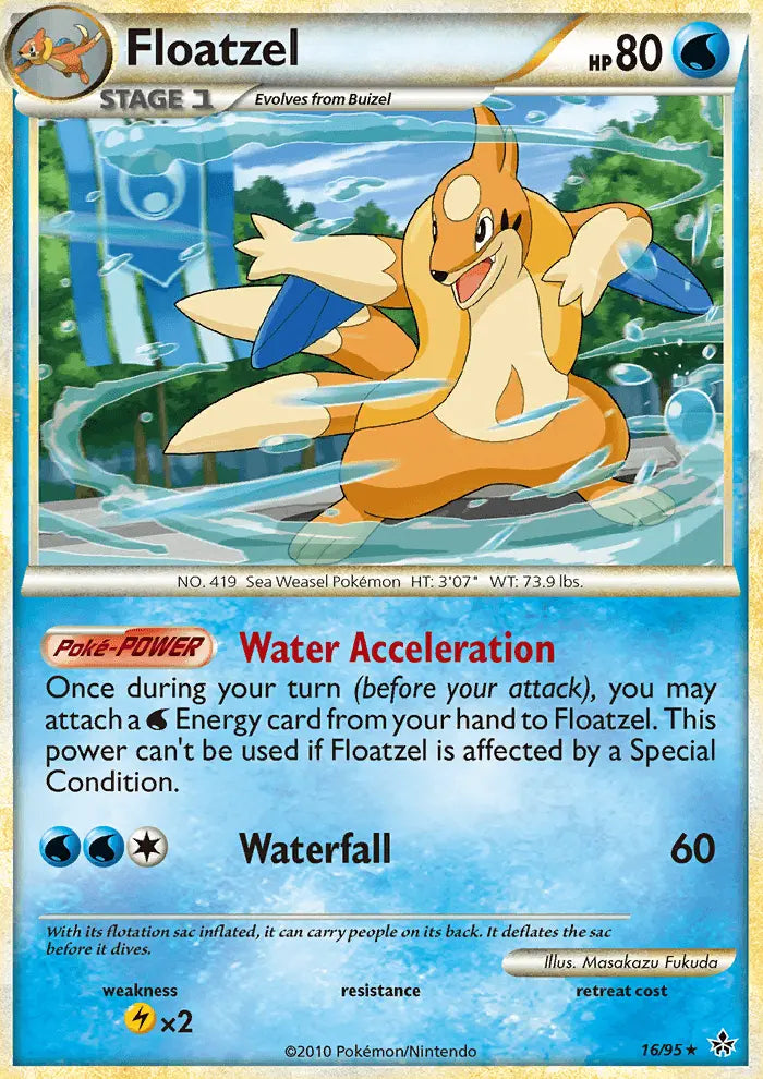 Floatzel 16 Unleashed Pokesingles