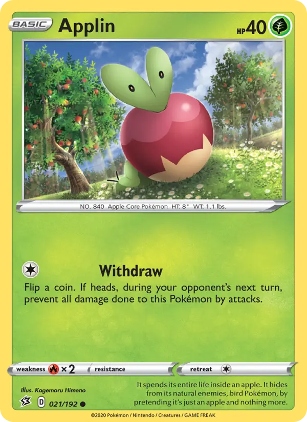 Applin 21 Rebel Clash Pokesingles