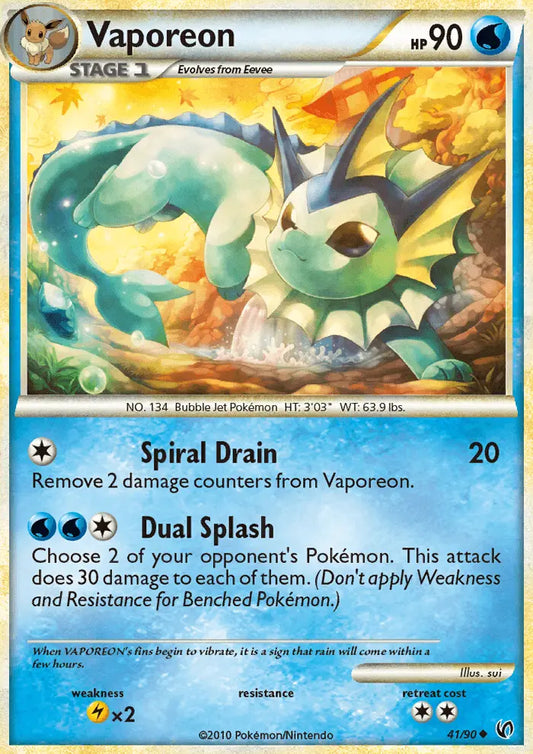 Vaporeon 41 Undaunted Pokesingles