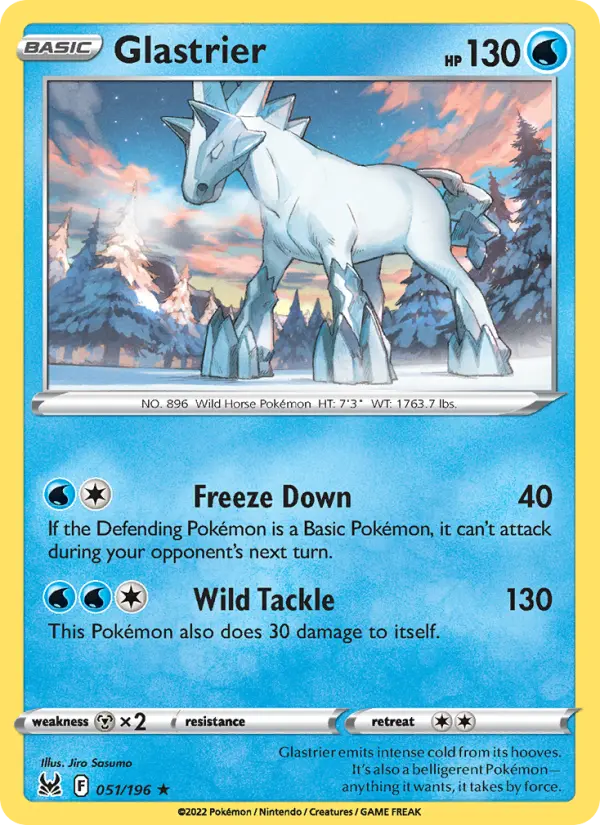 Glastrier 51 Lost Origin Pokesingles