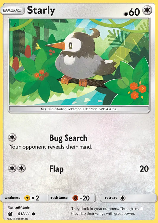 Starly 81 Crimson Invasion Pokesingles