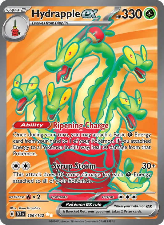 Hydrapple ex 156 Stellar Crown Pokesingles