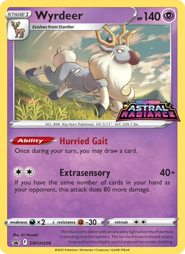 Wyrdeer SWSH206 SWSH Black Star Promos Pokesingles