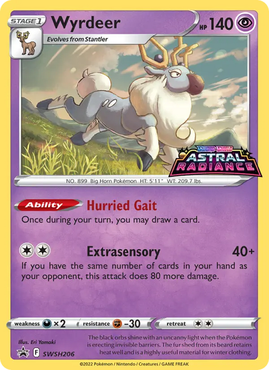 Wyrdeer SWSH206 SWSH Black Star Promos Pokesingles
