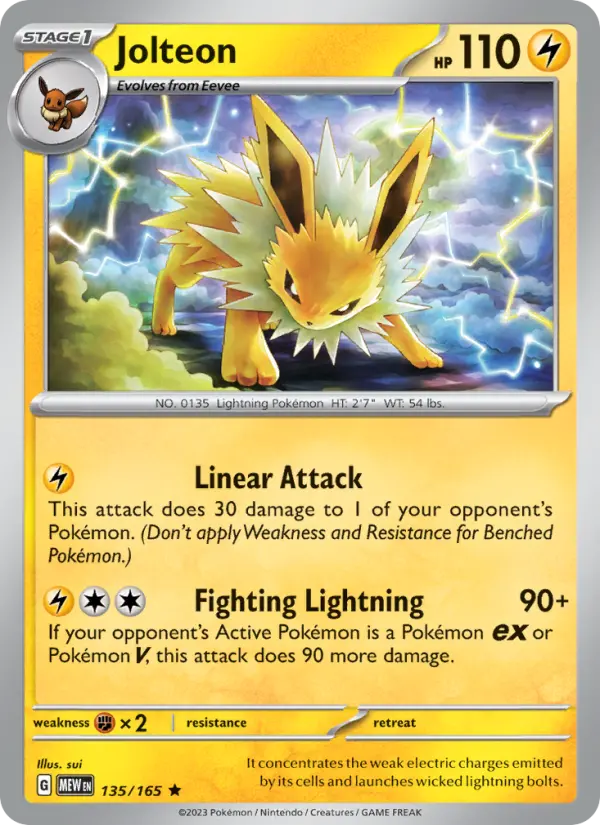 Jolteon 135 151 Pokesingles