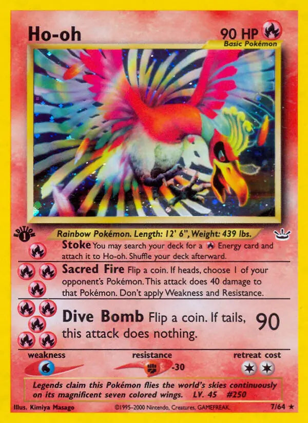 Ho-oh 7 Neo Revelation Pokesingles