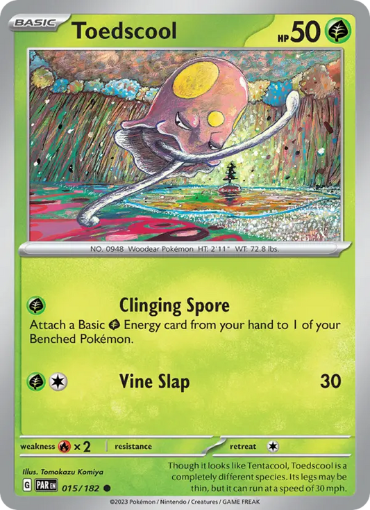 Toedscool 15 Paradox Rift Pokesingles