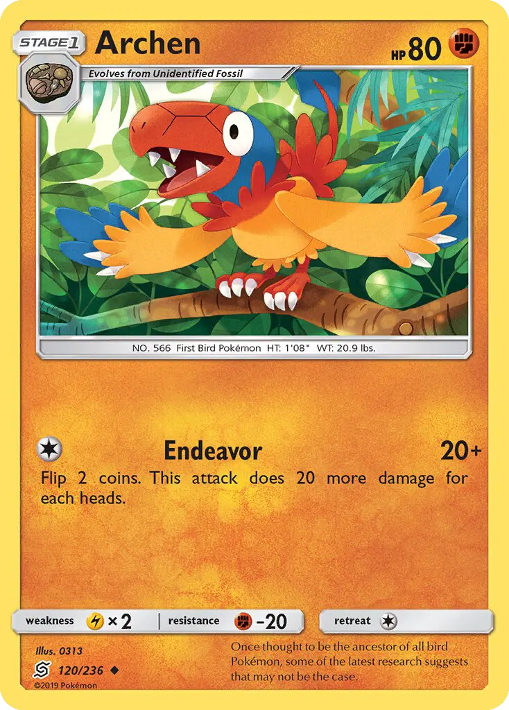Archen 120 Unified Minds Pokesingles